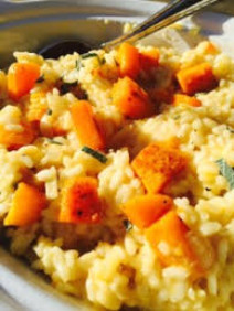Butternut Squash Risotto with Parmesan, Nutmeg and Fresh Sage