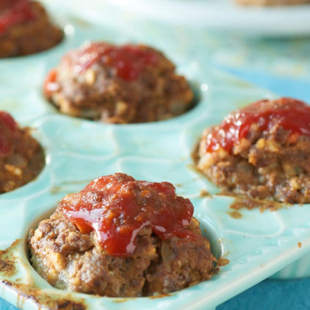 Meatloaf in Muffin Tins with Mini Size and Delicious Taste