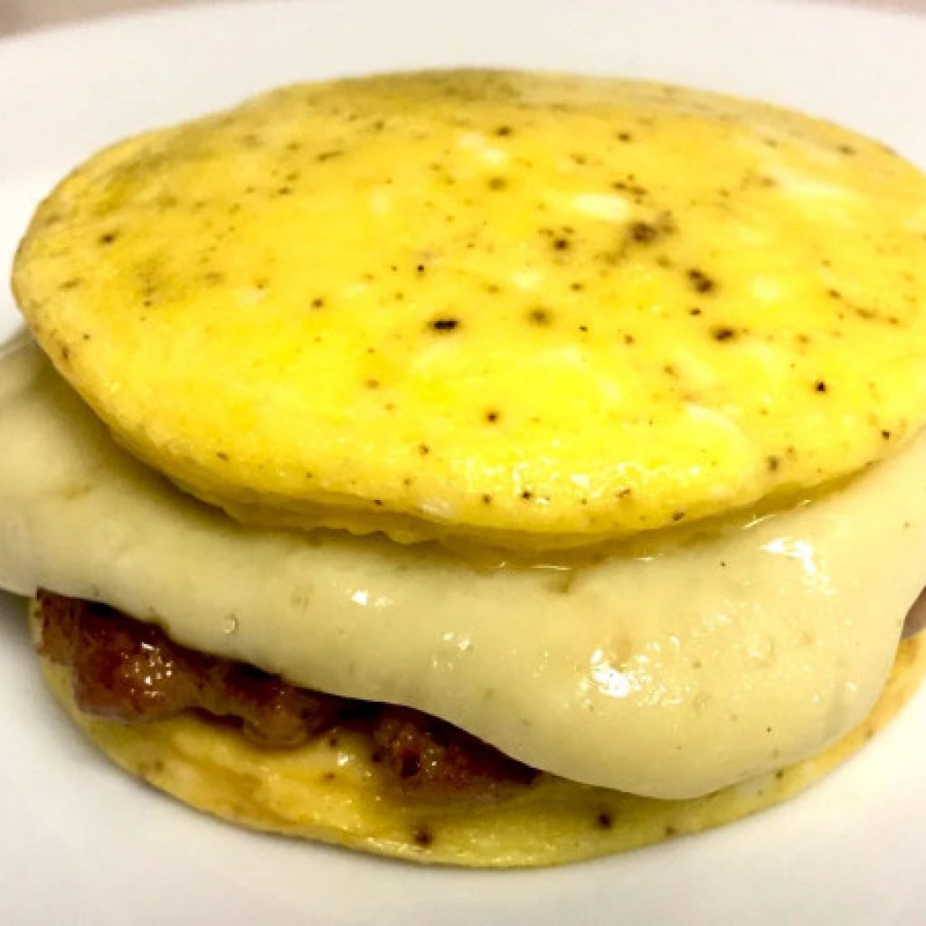 Homemade Jimmy Dean Breadless Breakfast Eggwich