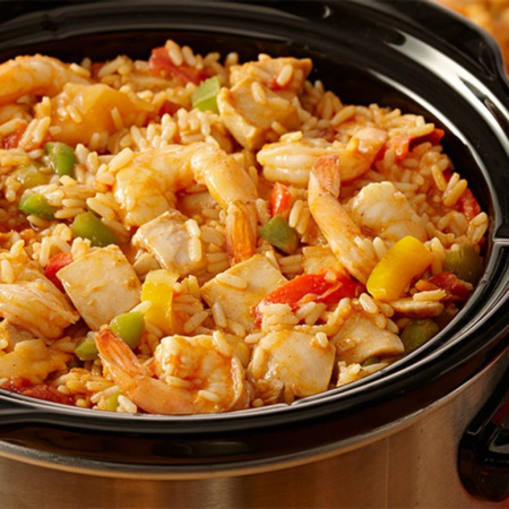 Crockpot Zatarain's Jambalaya Easy Recipe and Option of Serving Combination