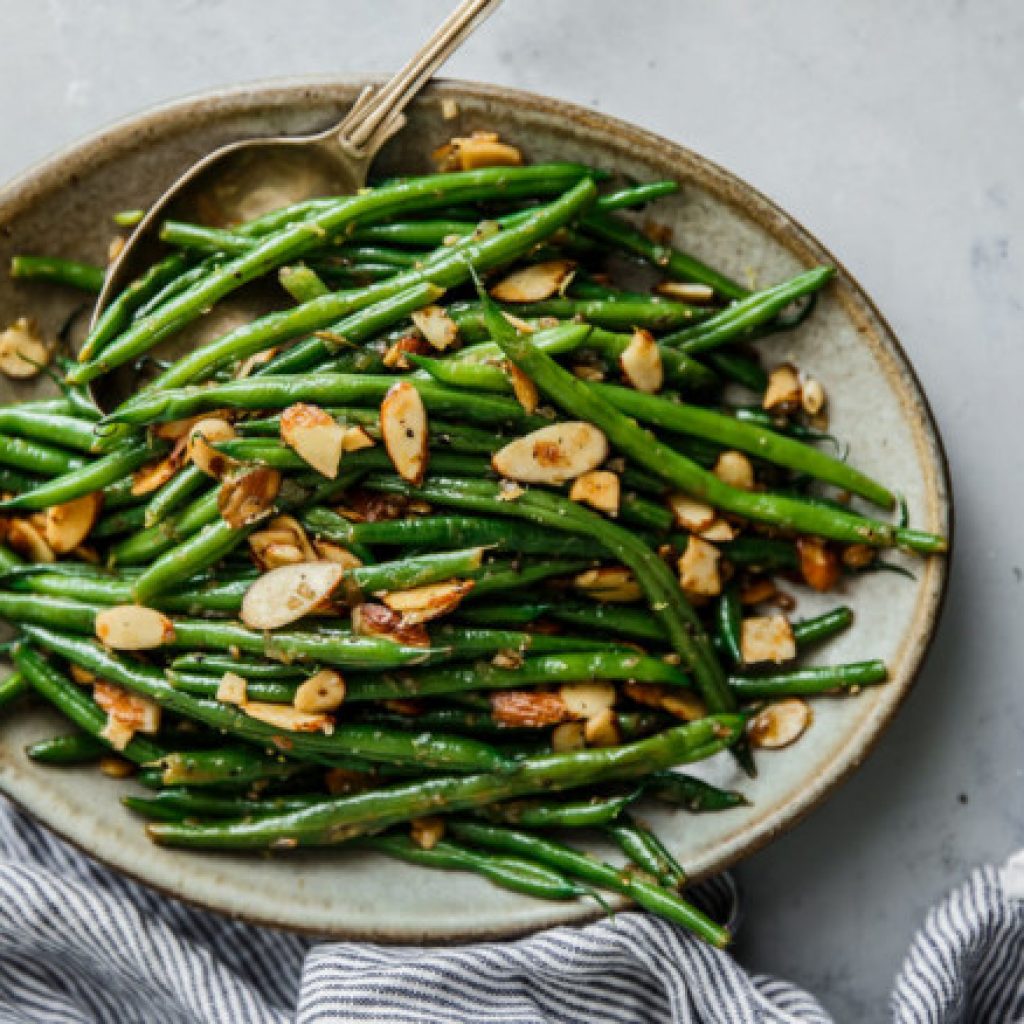 Tasty and Savory String Beans Almondine as Veggie Side-Dish Choice