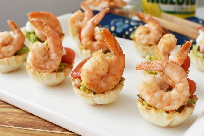 Shrimp Guacamole Cups