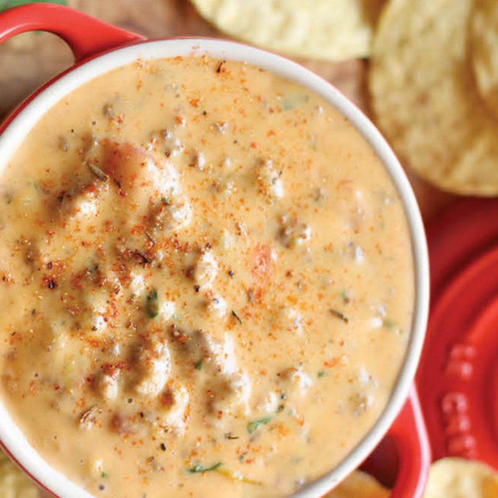 Velveeta Cheese Dip with Ground Beef as the Ultimate Queso Recipe