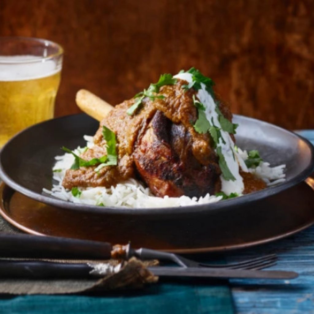 Spicy Longhorn Lamb Chops with Smoked Aubergines