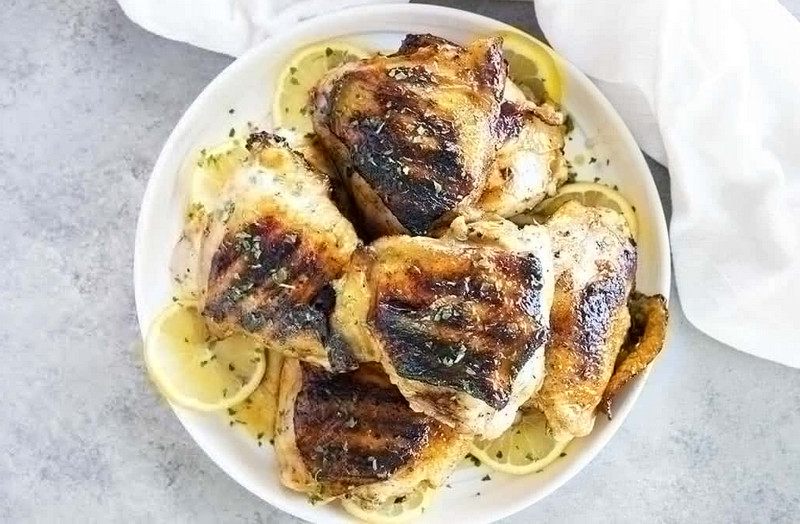 Easy Chicken Thighs on Charcoal Grill Recipe